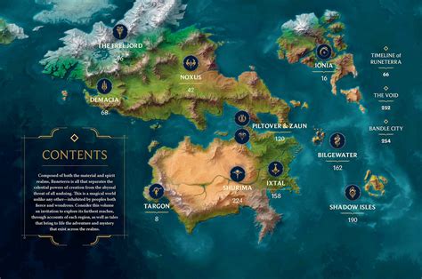 league of legends region map|Map of Runeterra .